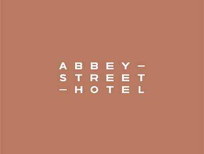 Abbey Street accomodation brand identity branding branding design dublin hotel ireland logo logo design logotype properties property typography