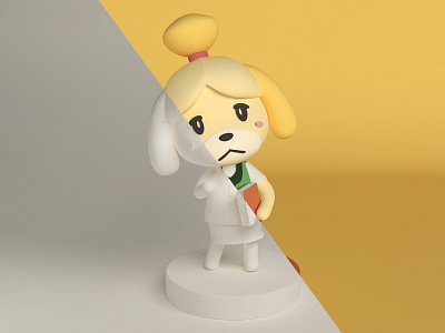 Animal Crossing - Isabelle c4d