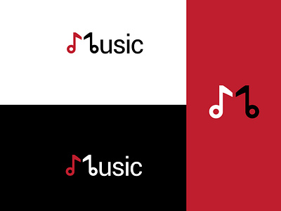 music minimalist  logo design