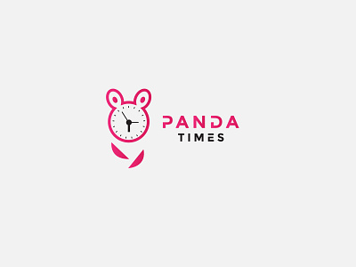Panda times creative logo design bear logo branding clock logo creative logo design graphic design illustration logo monogram panda times typography typography logo ui ux vector