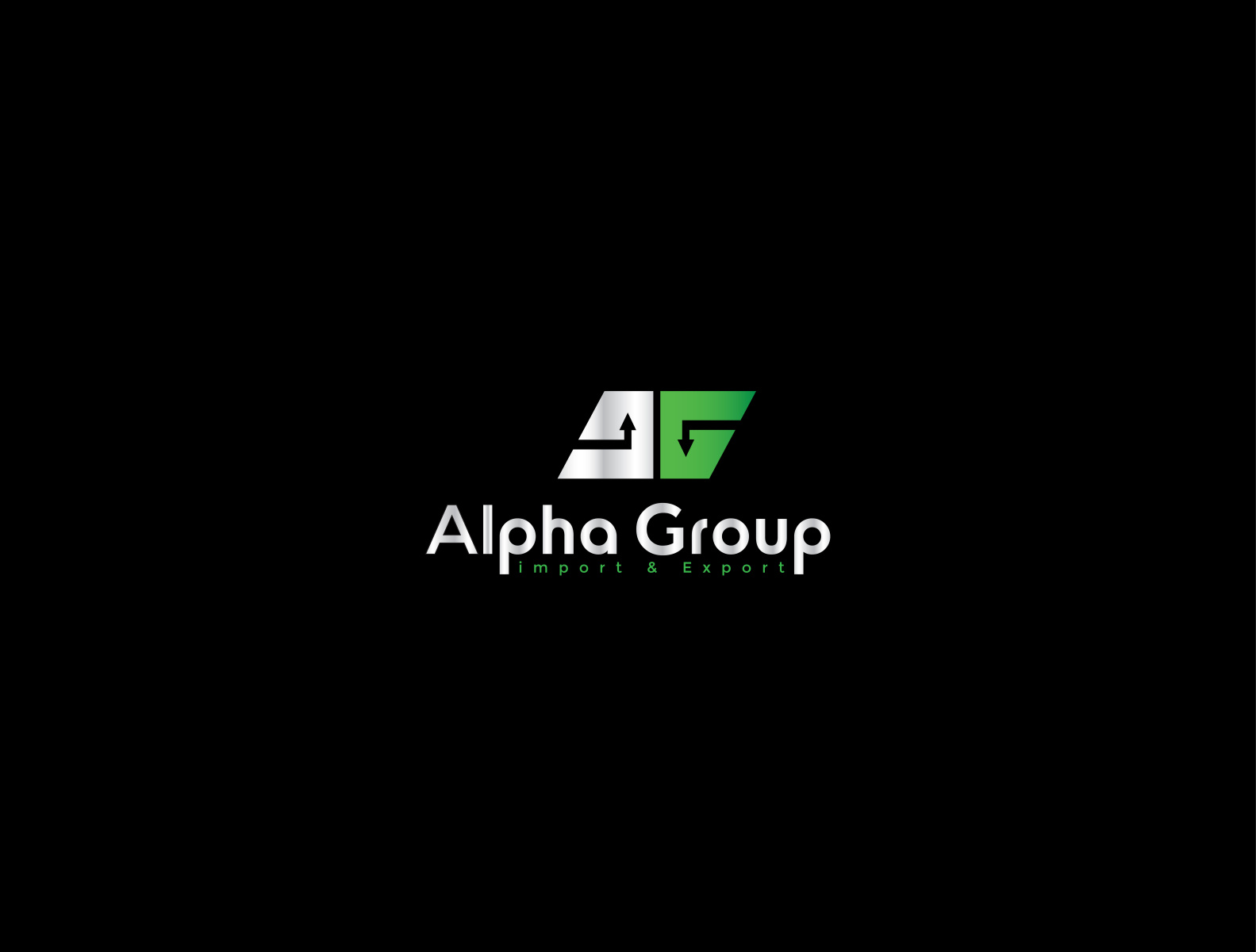 alpha group export / import logo design by Ak Saju on Dribbble
