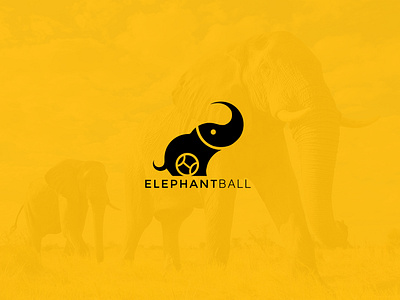 elephant ball creative logo design