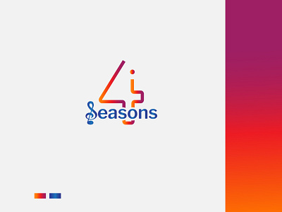 4 S music logo design 4 4s branding business logo design graphic design illustration logo logo create logomaker music typography typography logo ui ux vector