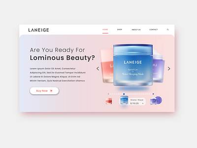 Redesign Landing page Laneige