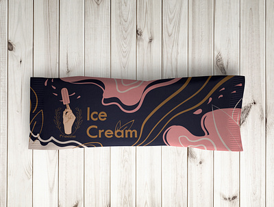 Ice cream packaging branding design icecream logo packaging