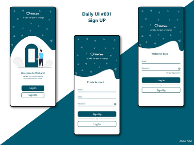 DailyUI Challenges #001 Sign Up daily 100 challenge dailyui dailyuichallenge design illustration mobile ui ui ux web