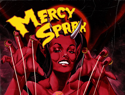 mercy sparx cover comics devilsdue illustration mercysparx pinup pulp pulp art
