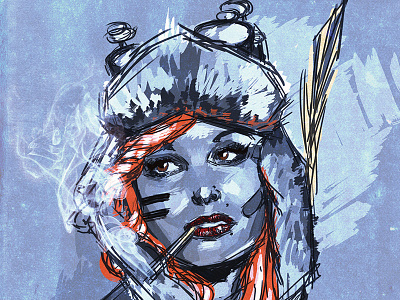 Tank Girl Dribbble illustration