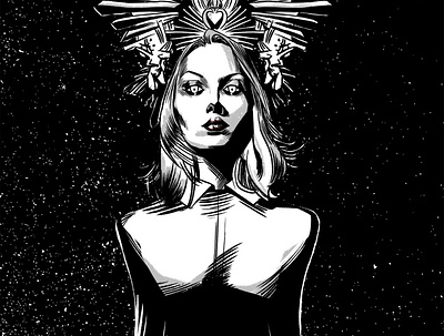 dark queen illustration