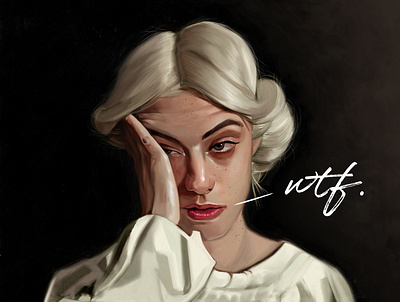 WTF fine art illustration painting