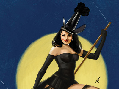 Witchy fin illustration