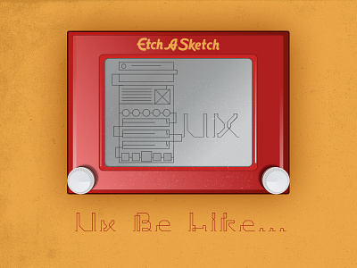 Etch-A-Ux illustration vector