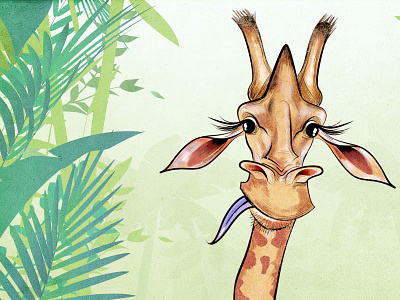 G is for Giraffe illustration