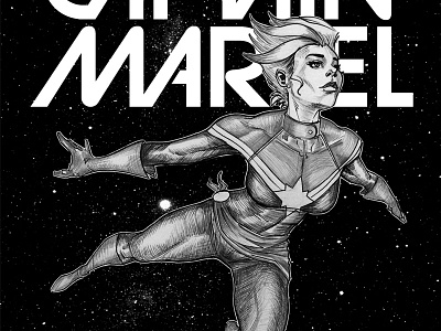 Carol Danvers (Captain Marvel) illustration
