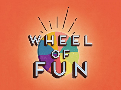 wheel of fun graphic design illustration