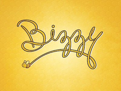 Bizzy Bee illustration typography