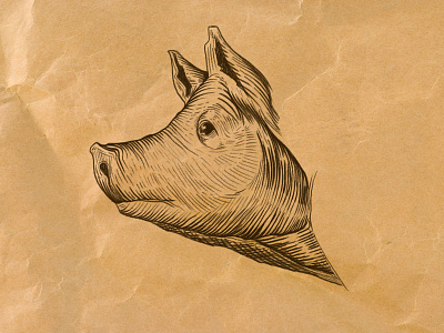 Here Piggy Piggy illustration