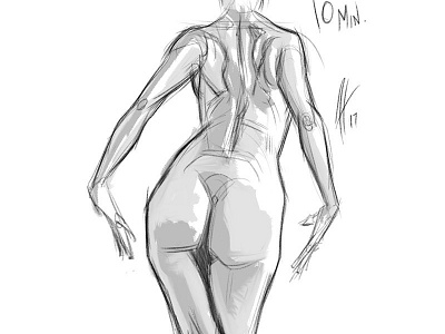 Gesture Drawing fine art illustration pinups