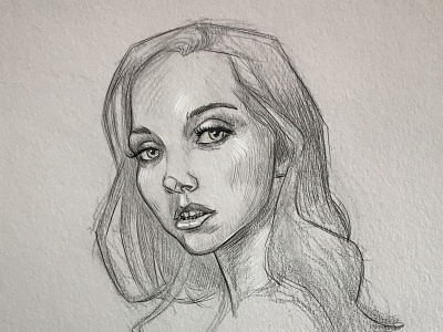 sketchy sketch fine art illustration pinup