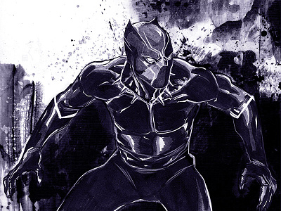 Wakanda Forever blackpanther illustration