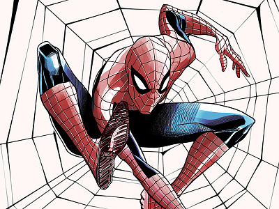 Spiderman comics illustration