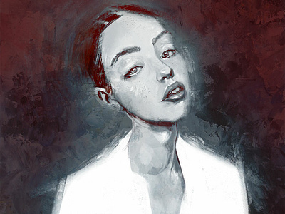 Toothy fine art illustration painting procreate