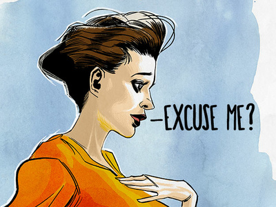 Excuse Me? illustration