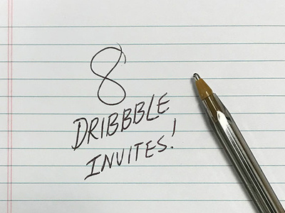 Dribbble Invites illustration