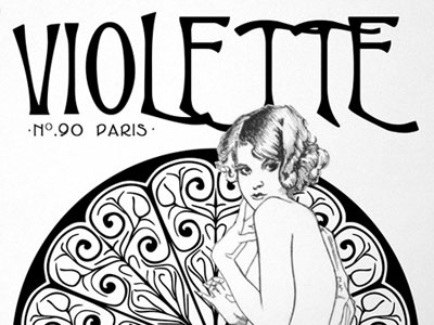 Violette graphic design illustration