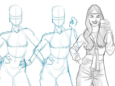 Mary Jane WIP branding graphic design illustration pinup