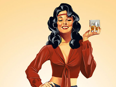 Sassy Molassy branding graphic design illustration pinup