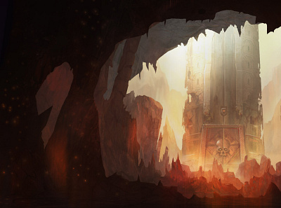 Hell enter concept concept art digital art digital painting environment art hell