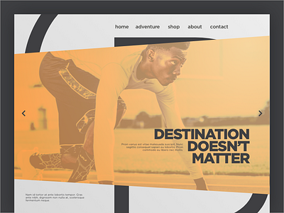 Landing Page athletic dailyui landing one page runner site sports tracks wear web website