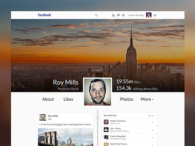 Facebook timeline