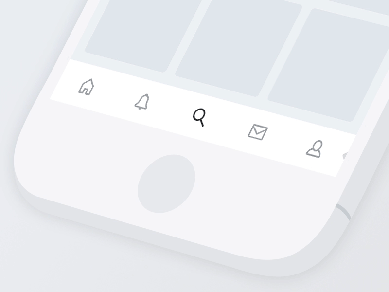 Scroll tabs animation gif ios iphone scroll tabs