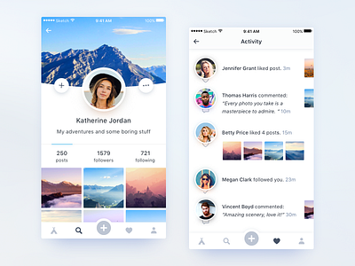Social app app concept ios iphone social