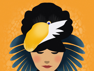 Toucan Spirit denizsipahi graphic design toucan ui womanportrait