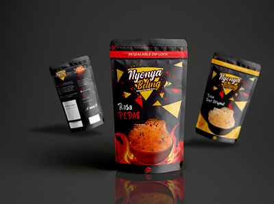 Nyonya Beling | Packaging branding design food label logo packaging product snack standingpouch