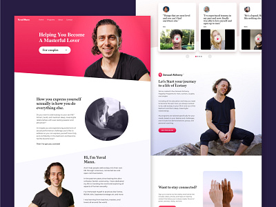 Yuval Mann - Intimacy Coach branding copywriting design graphic design logo ui webdesign