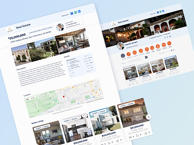Redesign real estate system clients design features filters profile profile page real estate real estate agent redesign redesign concept search share similar listing sort system type ui ux