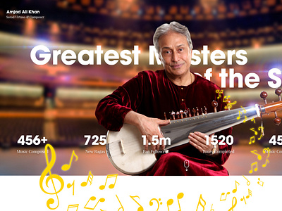 Website Design for Sitar Artist