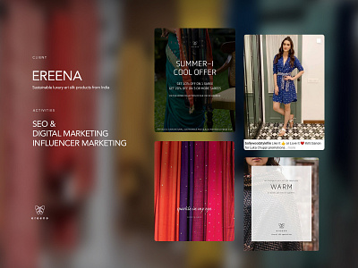 Ereena - Digital Marketing branding digital marketing ui