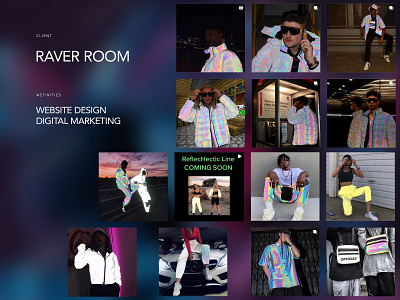 RaverRoom - Web and Digital Marketing branding digital marketing graphic design ui