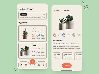 Plant Care Mobile App Design