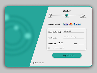 Checkout Page application checkout checkout page dailyui design graphic design minimal payment tablet ui ui design uidesigner ux ux design