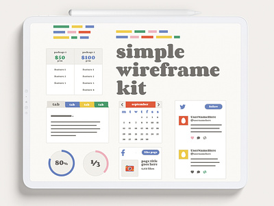 Simple Wireframe Kit