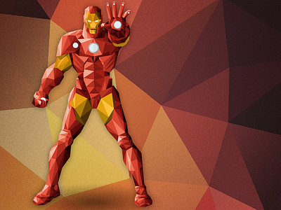 Ironman avengers comics geometric illustration iron man ironman marvel