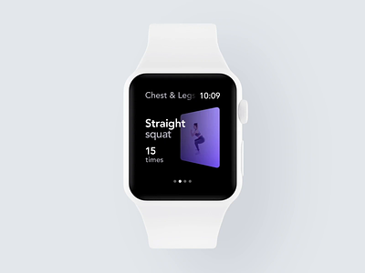 Apple Watch Workout Gestures animation app behance case study clean design fitness gym health interface minimal mobile product design training trainings ui ux watch wearables workout