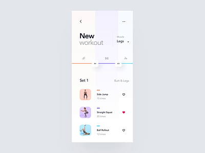 Replace Exercise Interaction animation app case study clean concept design exercise fitness gesture gym interaction interface ios minimal mobile motion product design ui ux workout