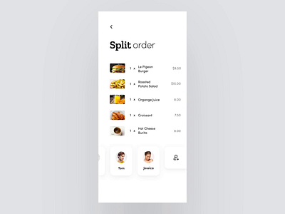 Drag-and-Drop Items Animation animation app design drag dragging drop food interaction interface ios iphone minimal mobile motion product receipt restourant slick ui ux